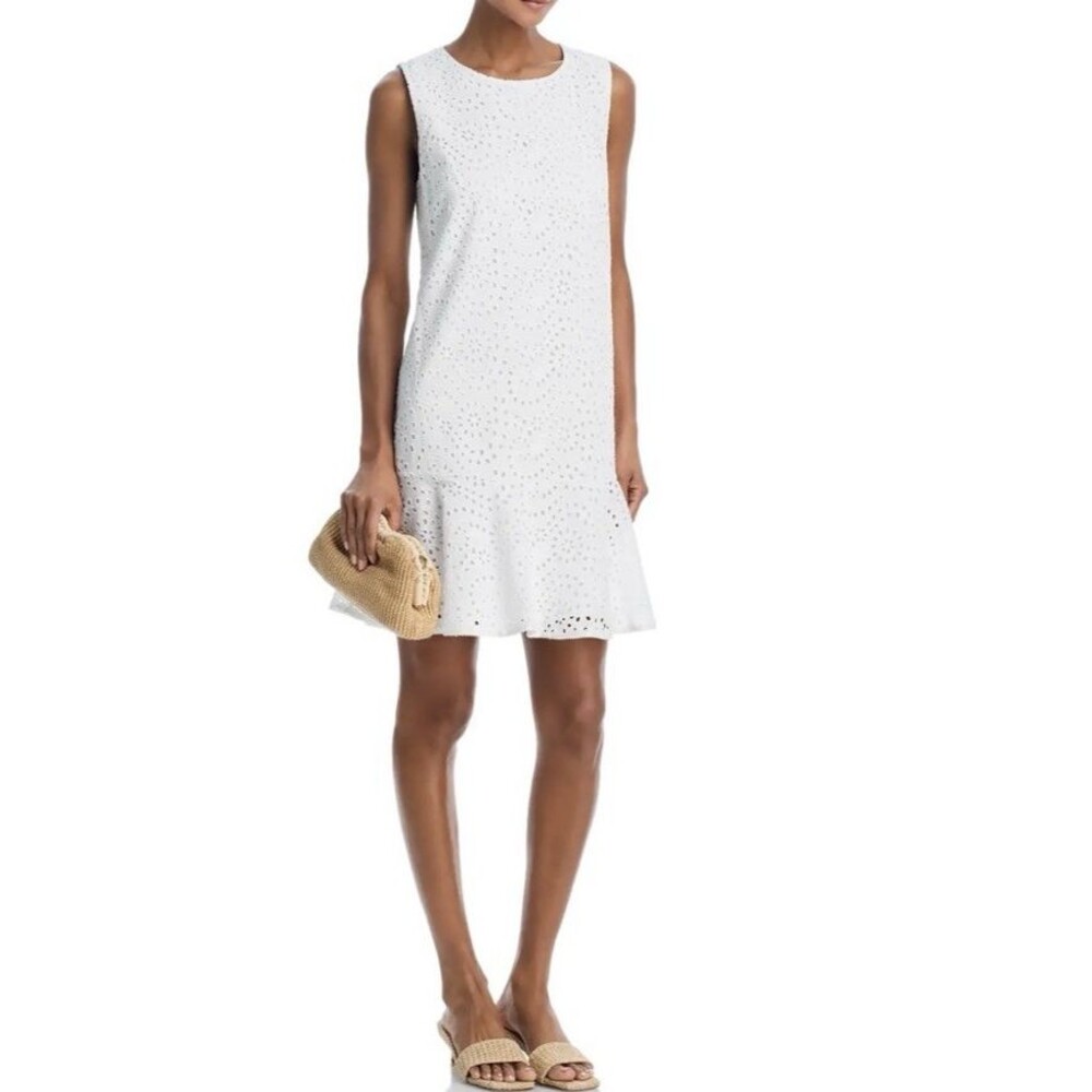 Kobi Halperin Leora White Eyelet Mini Dress Size XS NWOT - Picture 2 of 11